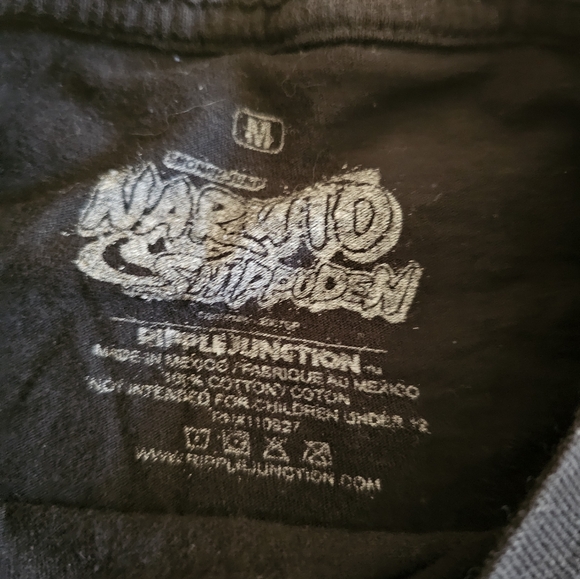 Naruto Tee T shirt Ripple Junction Mens M Medium Black Soft vtg Anime Character - Picture 3 of 3